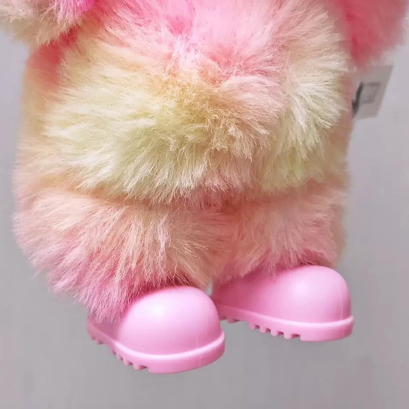 sunla Store Doll Shoes for 17cm Doll, Cute Mini Shoes Accessories for 17cm Dolls Sitting Standing Series, Silicone Doll Rain Shoes Boots(1 Pair Pink) - Image 2